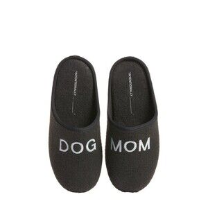 Intentionally Blank Women Black Wool Dog Mom Slide Clog Slippers 37 US 6.5